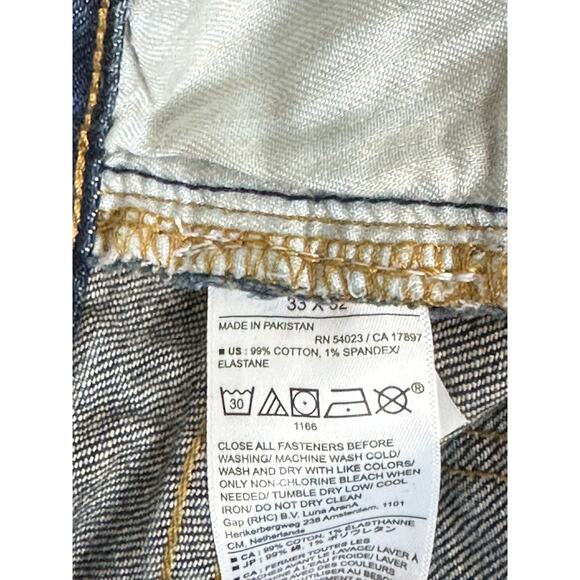 Banana Republic NWT Slim Fit Standard Jeans Blue Medium Wash Casual 33 x 32 - Picture 5 of 9